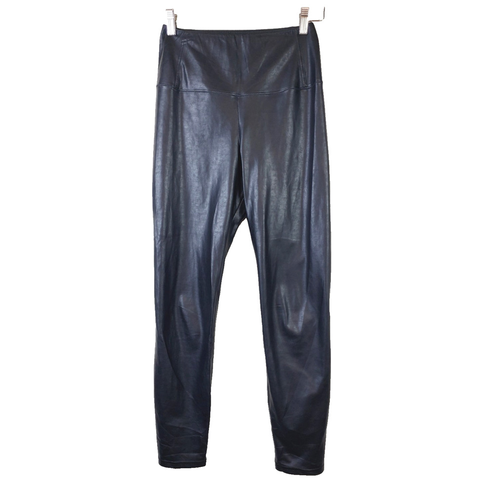 Wilfred Free Aritzia Faux Leather Pants Womens Small Black Vegan High Rise Daria